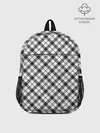 Рюкзак детский / Ч/б текстура в клетку