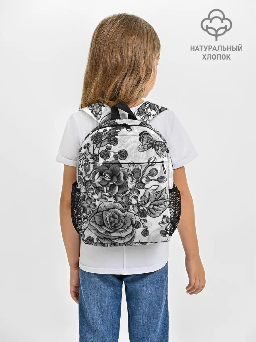 Рюкзак детский / РОЗЫ | ROSES | БАБОЧКИ