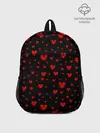 Рюкзак детский / Красные сердца