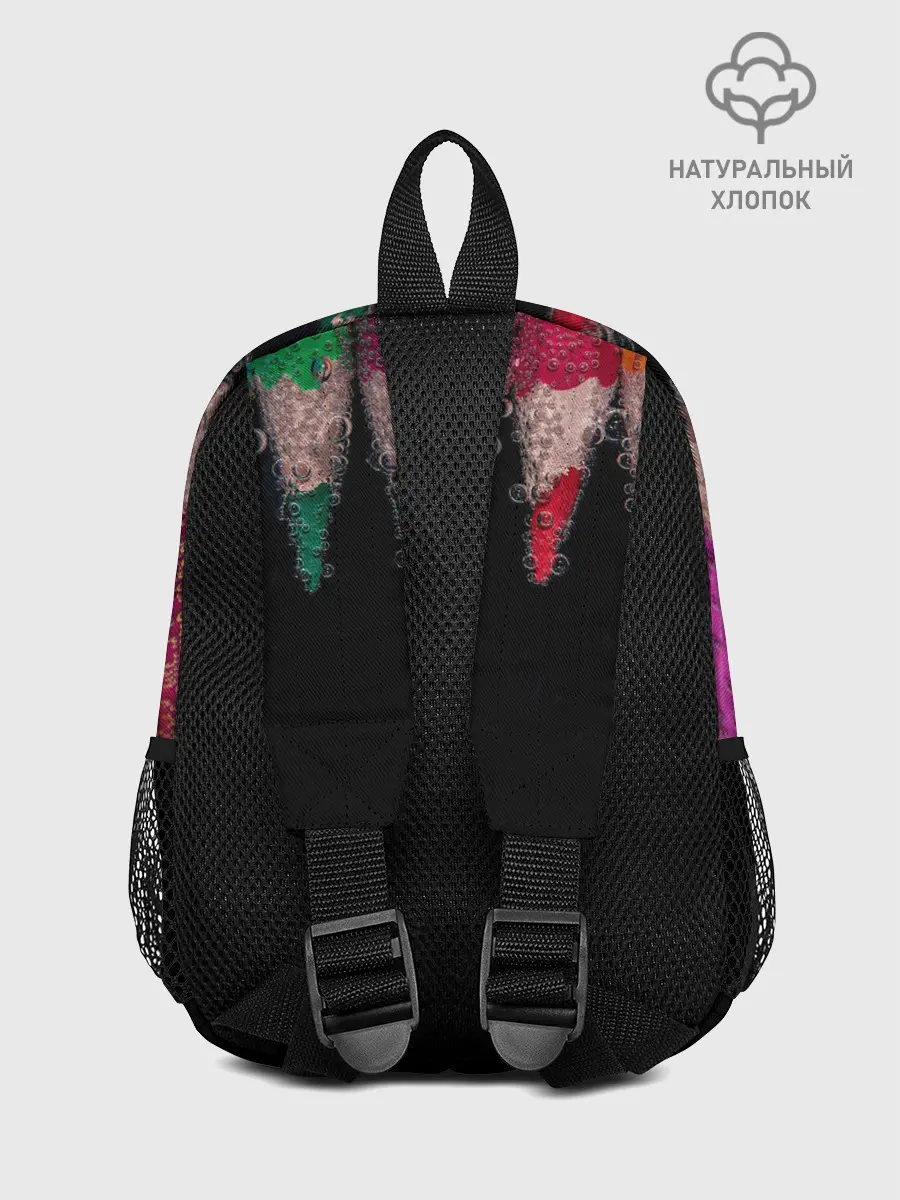 Рюкзак детский / карандаши на черном фоне