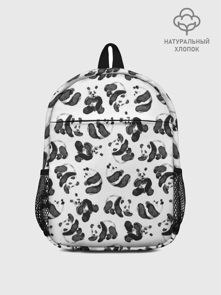 Рюкзак детский / Акварельные панды паттерн