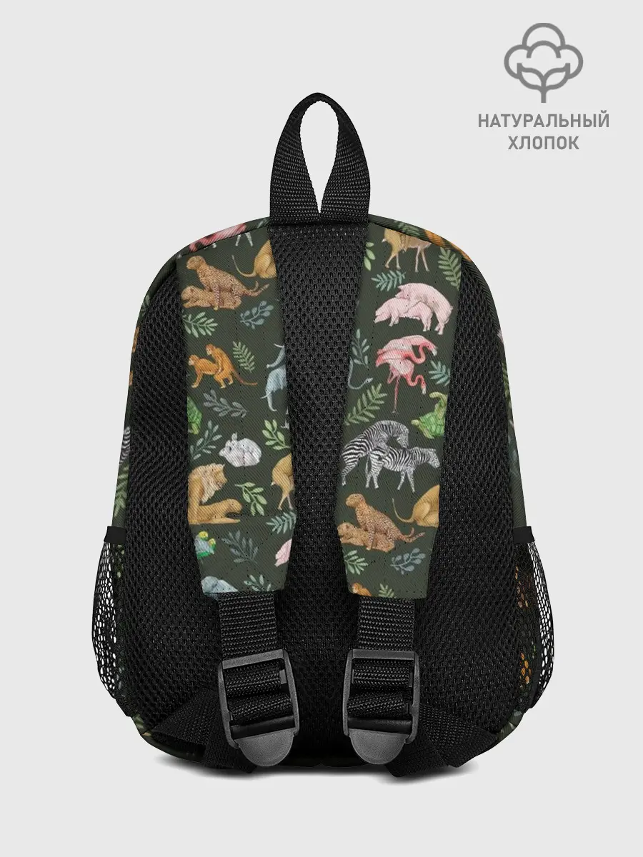 Рюкзак детский / Дикие Звери Паттерн