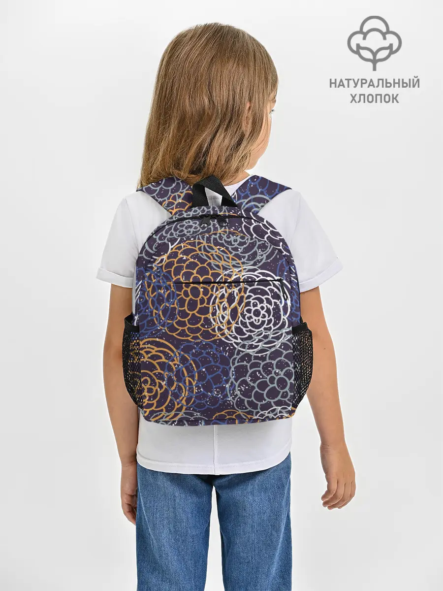 Рюкзак детский / текстура японские узоры