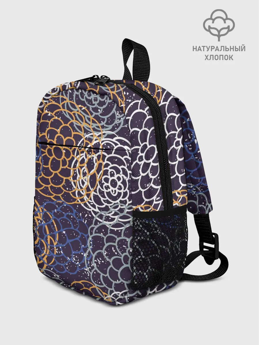 Рюкзак детский / текстура японские узоры