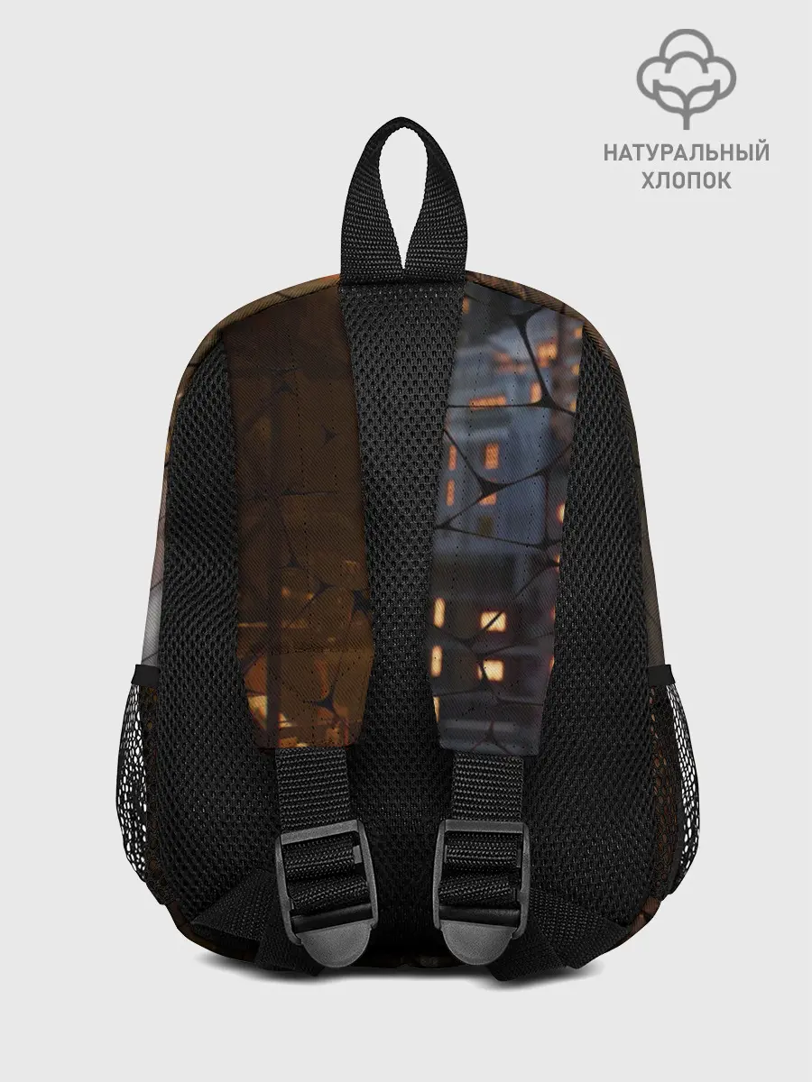 Рюкзак детский / Киберпанк - Город в паутинке