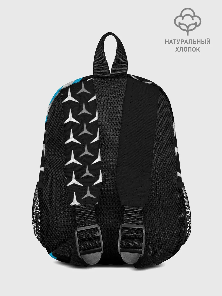 Рюкзак детский / MERCEDES / УЗОР / ЛИНИЯ АКВА