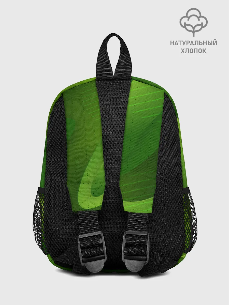 Рюкзак детский / 3d Green abstract