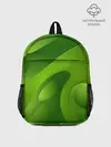 Рюкзак детский / 3d Green abstract