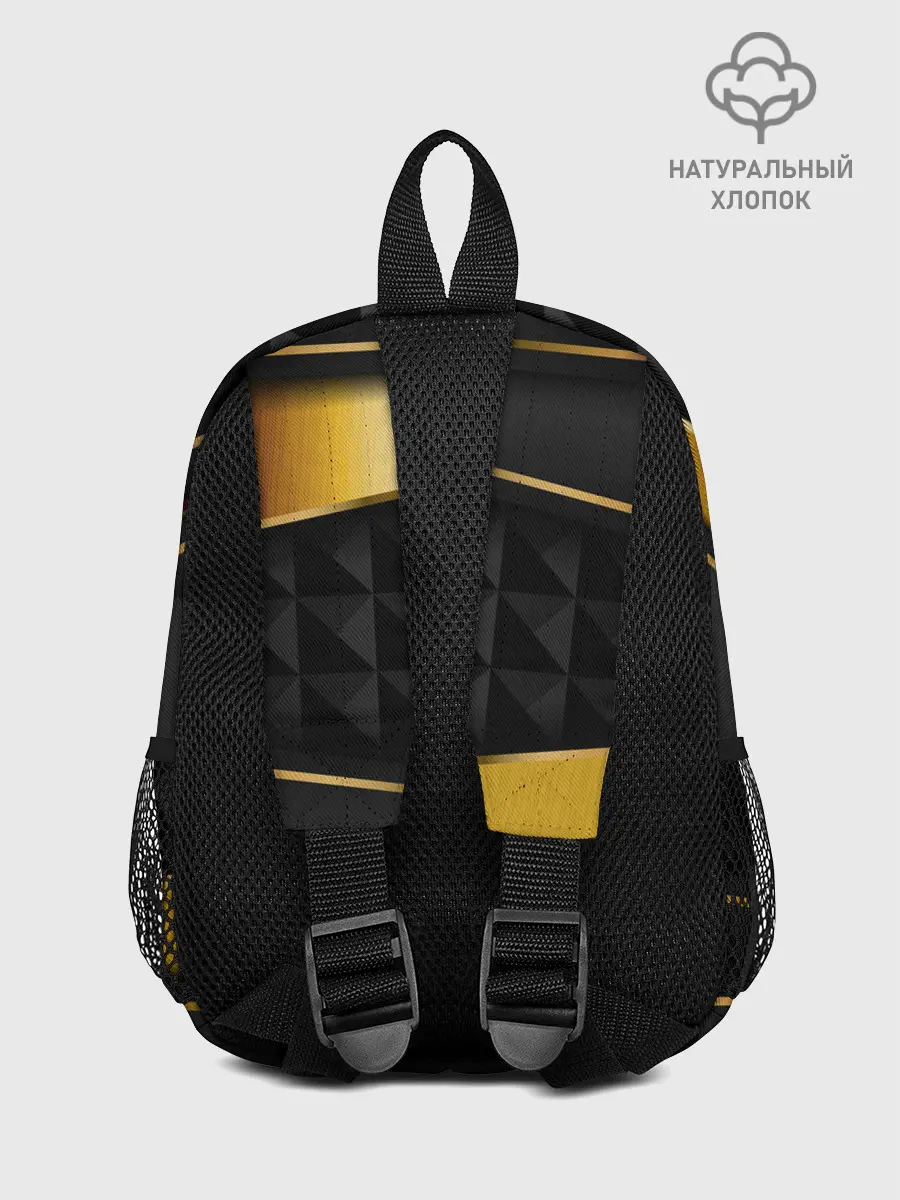 Рюкзак детский / 3D luxury black gold Плиты 3Д