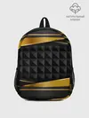 Рюкзак детский / 3D luxury black gold Плиты 3Д