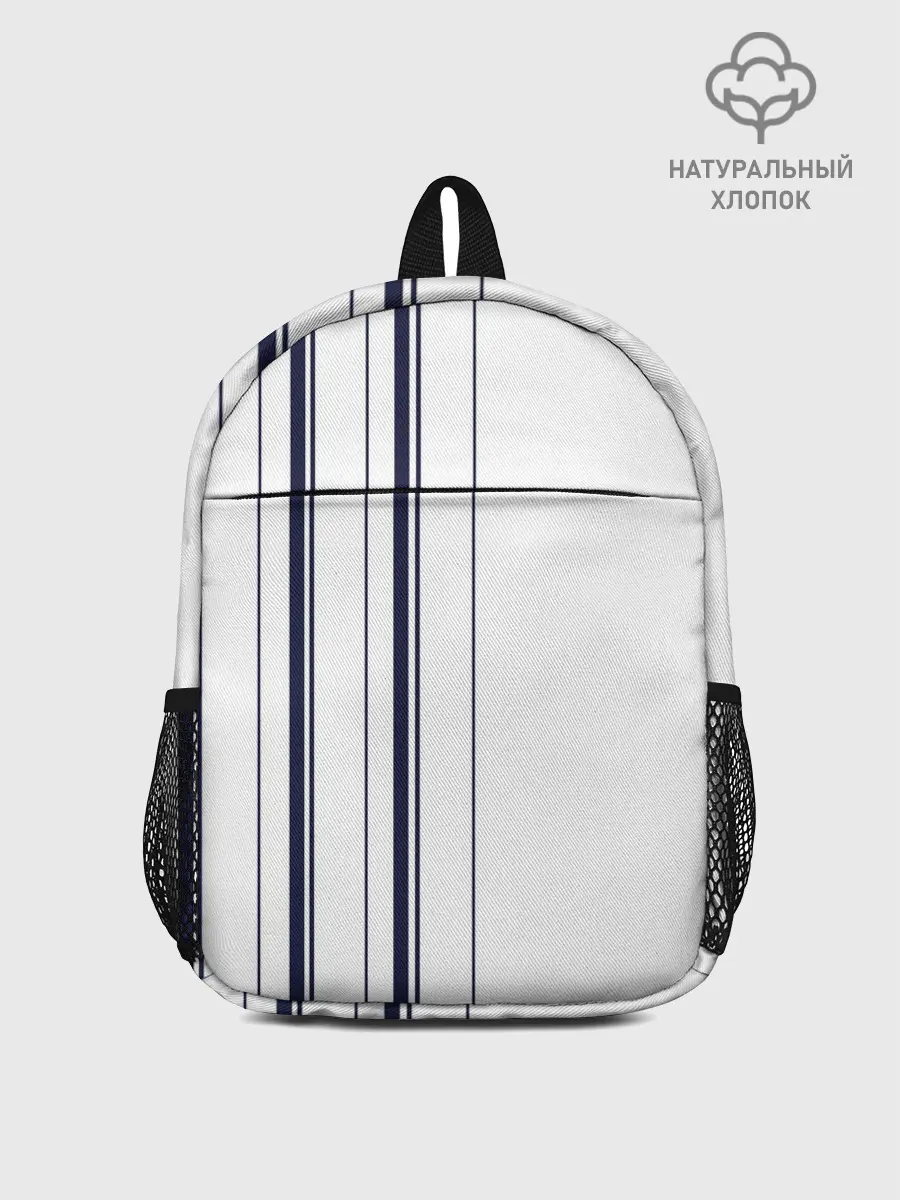 Рюкзак детский / Белые и синие полосы | Stripes