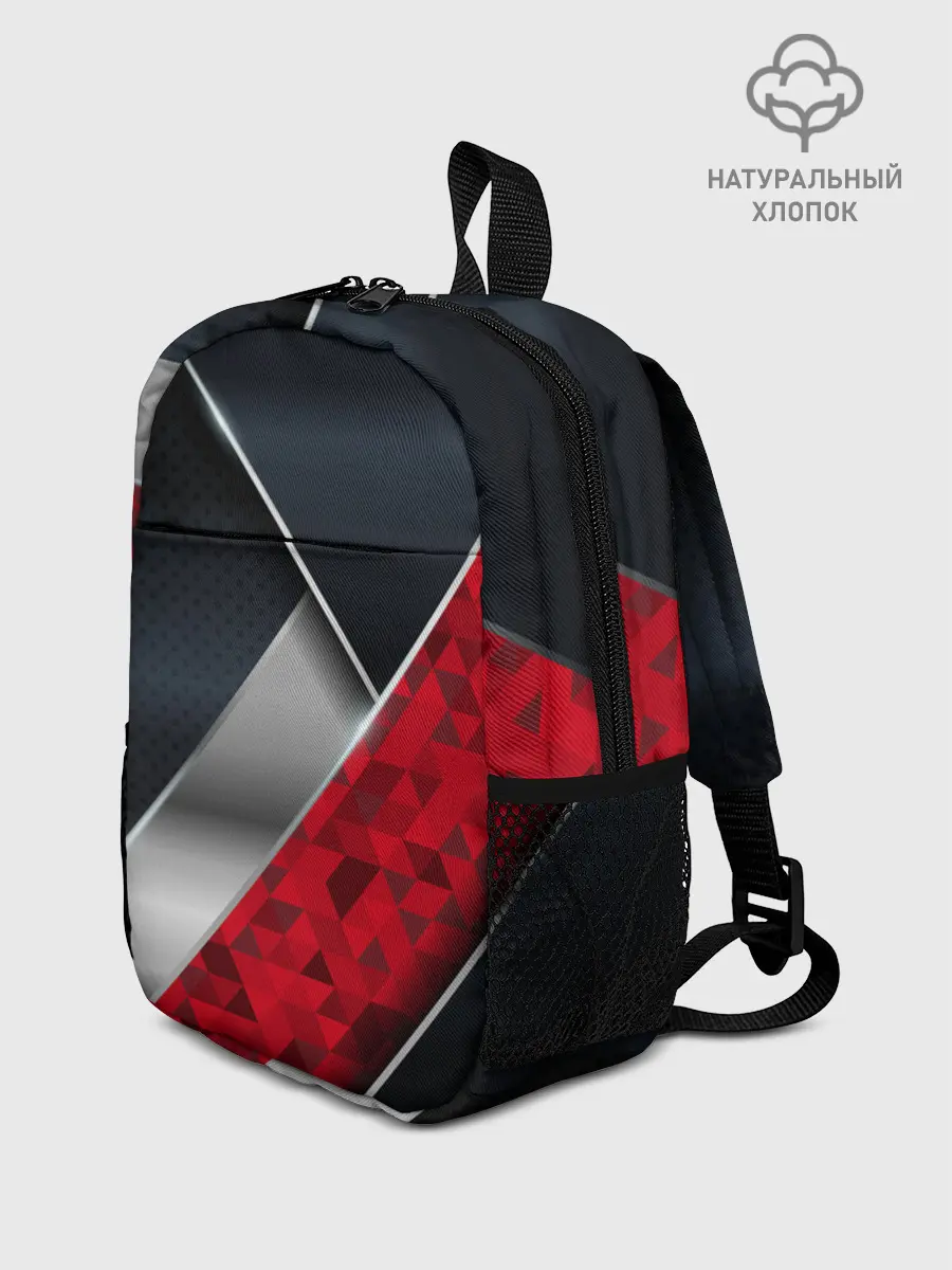 Рюкзак детский / 3D BLACK AND RED METAL