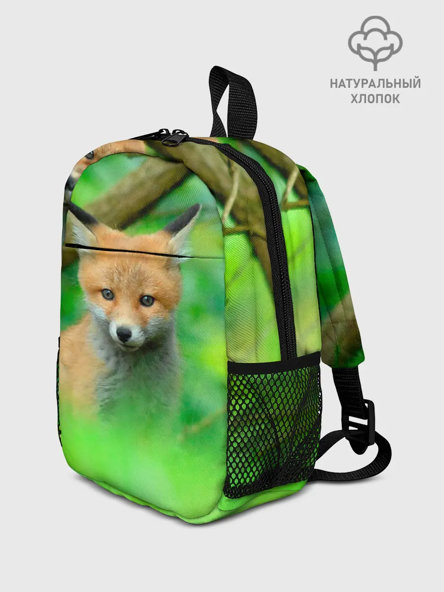 Рюкзак детский / Лисенок в зеленом лесу