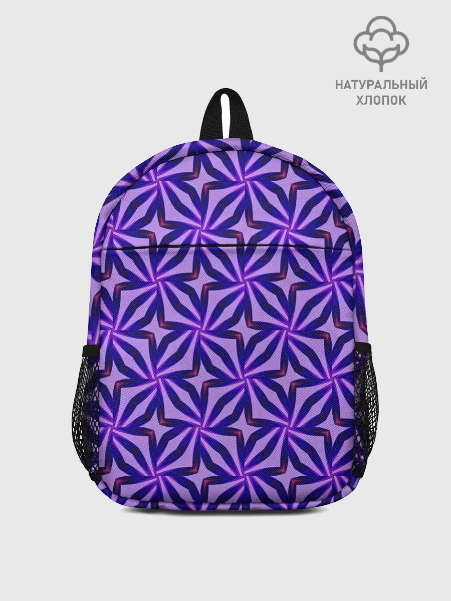 Рюкзак детский / Синие острые узоры
