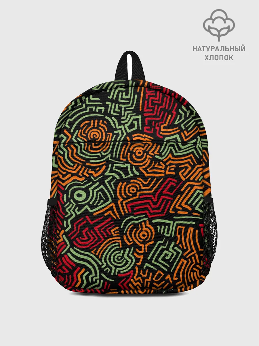 Рюкзак детский / абстрактный узор линии