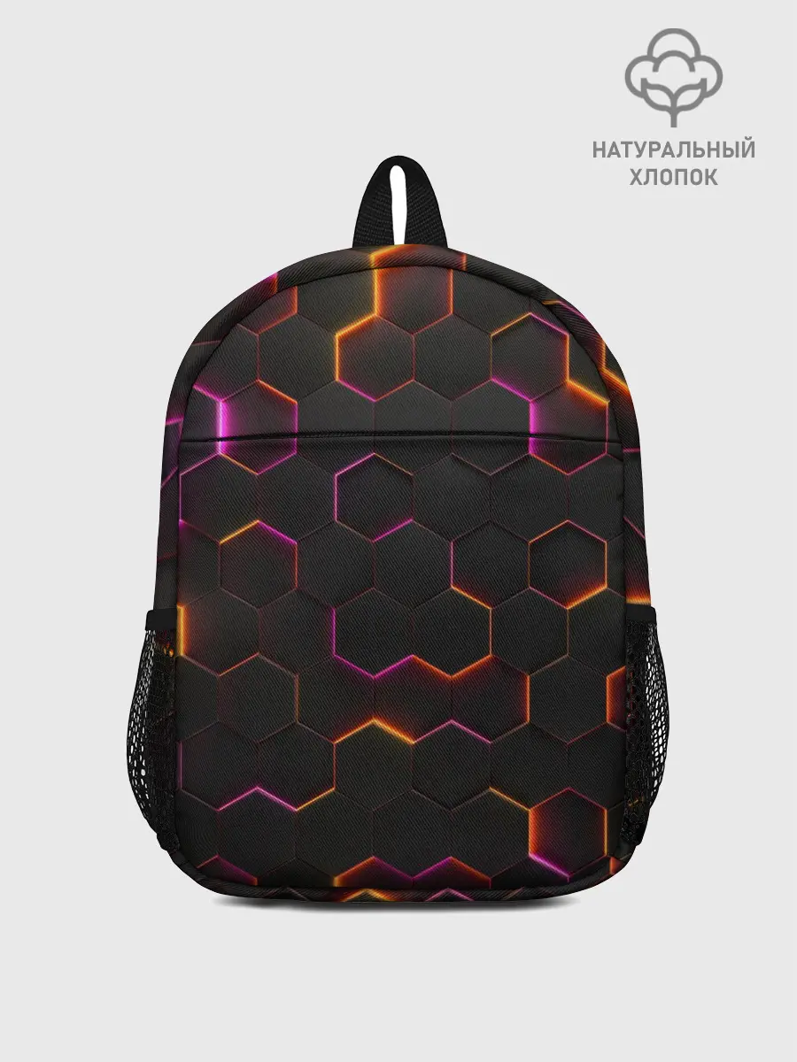 Рюкзак детский / НЕОН СОТЫ 3D