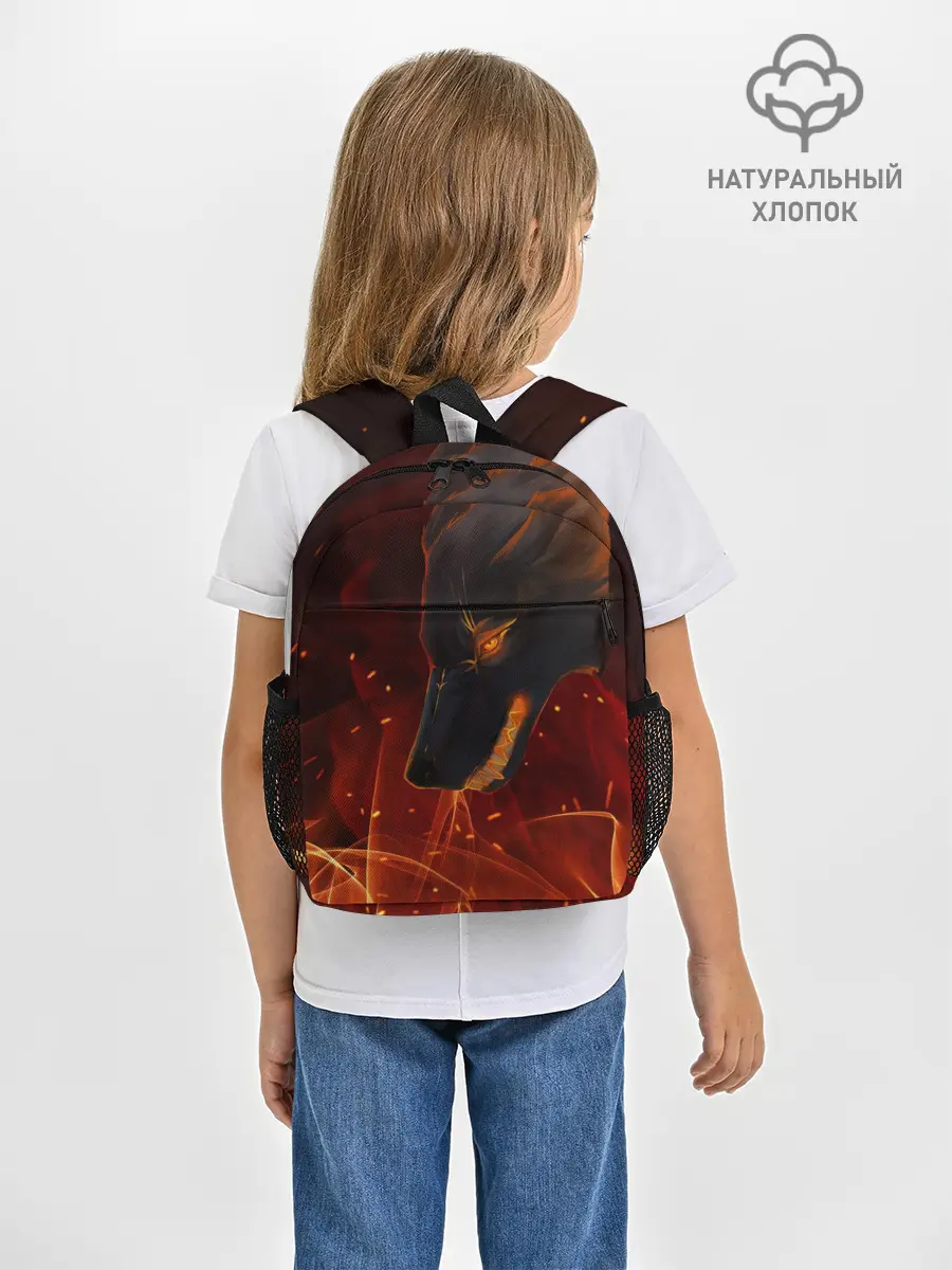 Рюкзак детский / ОГНЕНЫЙ ВОЛК, 3d