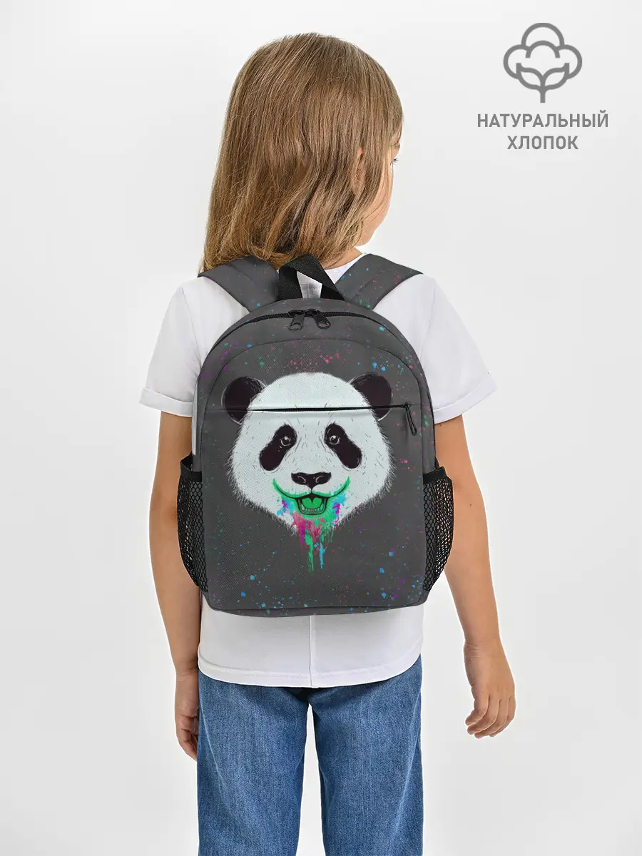 Рюкзак детский / Панда Краски Брызги