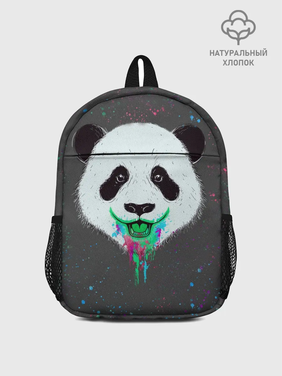 Рюкзак детский / Панда Краски Брызги