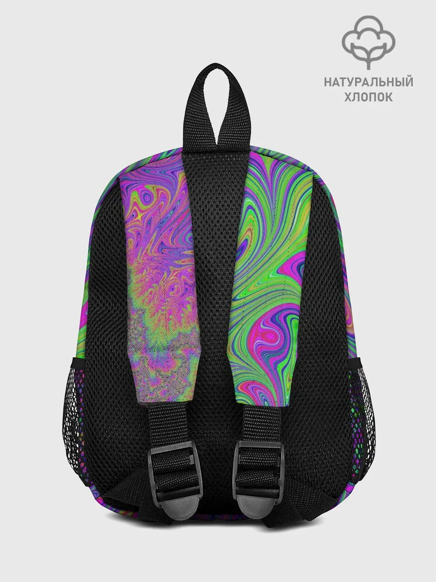 Рюкзак детский / Неоновый абстрактный узор