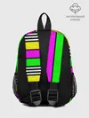 Рюкзак детский / полосатый неоновый модный узор