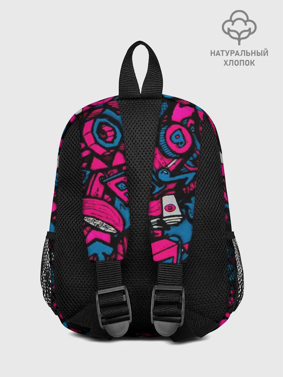 Рюкзак детский / Мультяшные кислотные картинки
