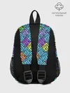 Рюкзак детский / Неоновый яркий абстрактный узо