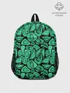 Рюкзак детский / Зеленый абстрактный узор