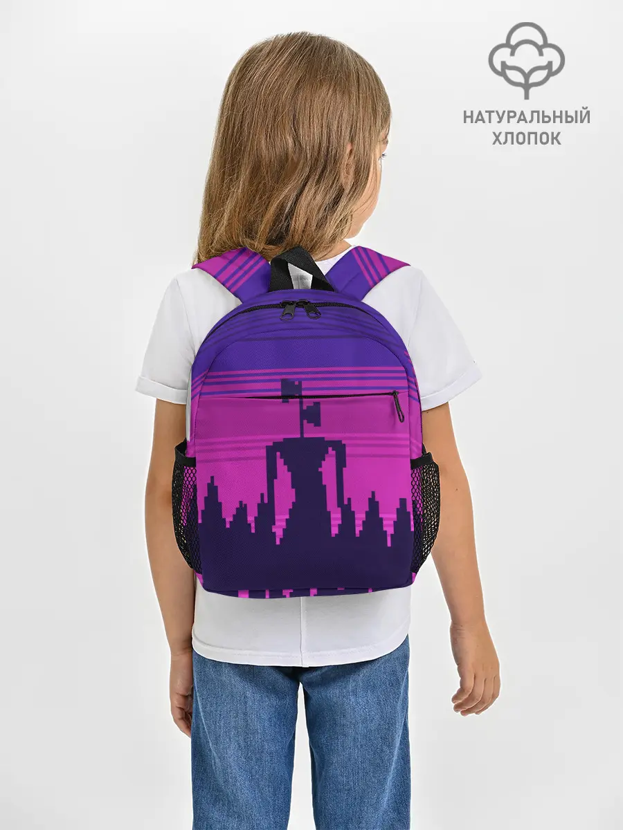 Рюкзак детский / Сиреноголовый Пиксельный Город