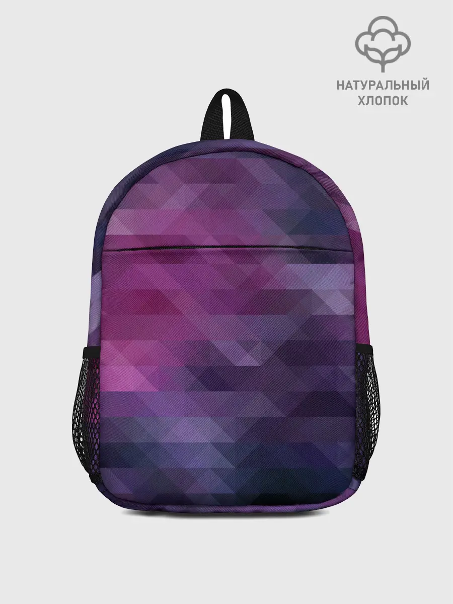 Рюкзак детский / Фиолетово-бордовый узор