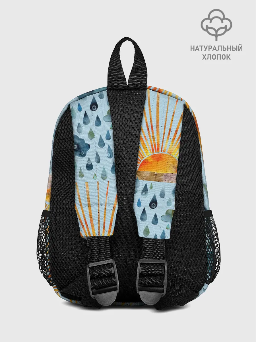 Рюкзак детский / Осенний паттерн: Дождь и солнце