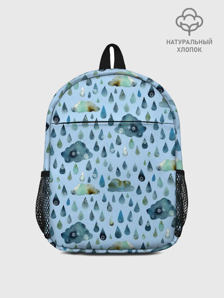 Рюкзак детский / Дождливая осень.Тучки и дождь