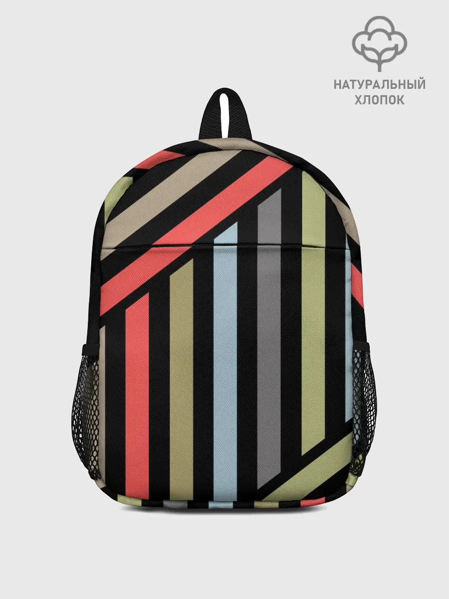 Рюкзак детский / Абстрактный полосатый узор