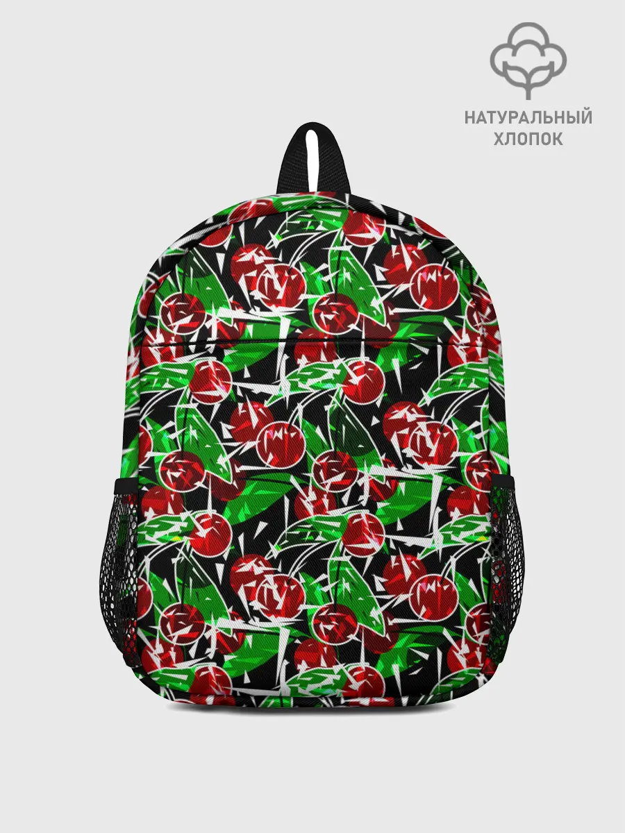 Рюкзак детский / Абстрактный узор спелая вишня