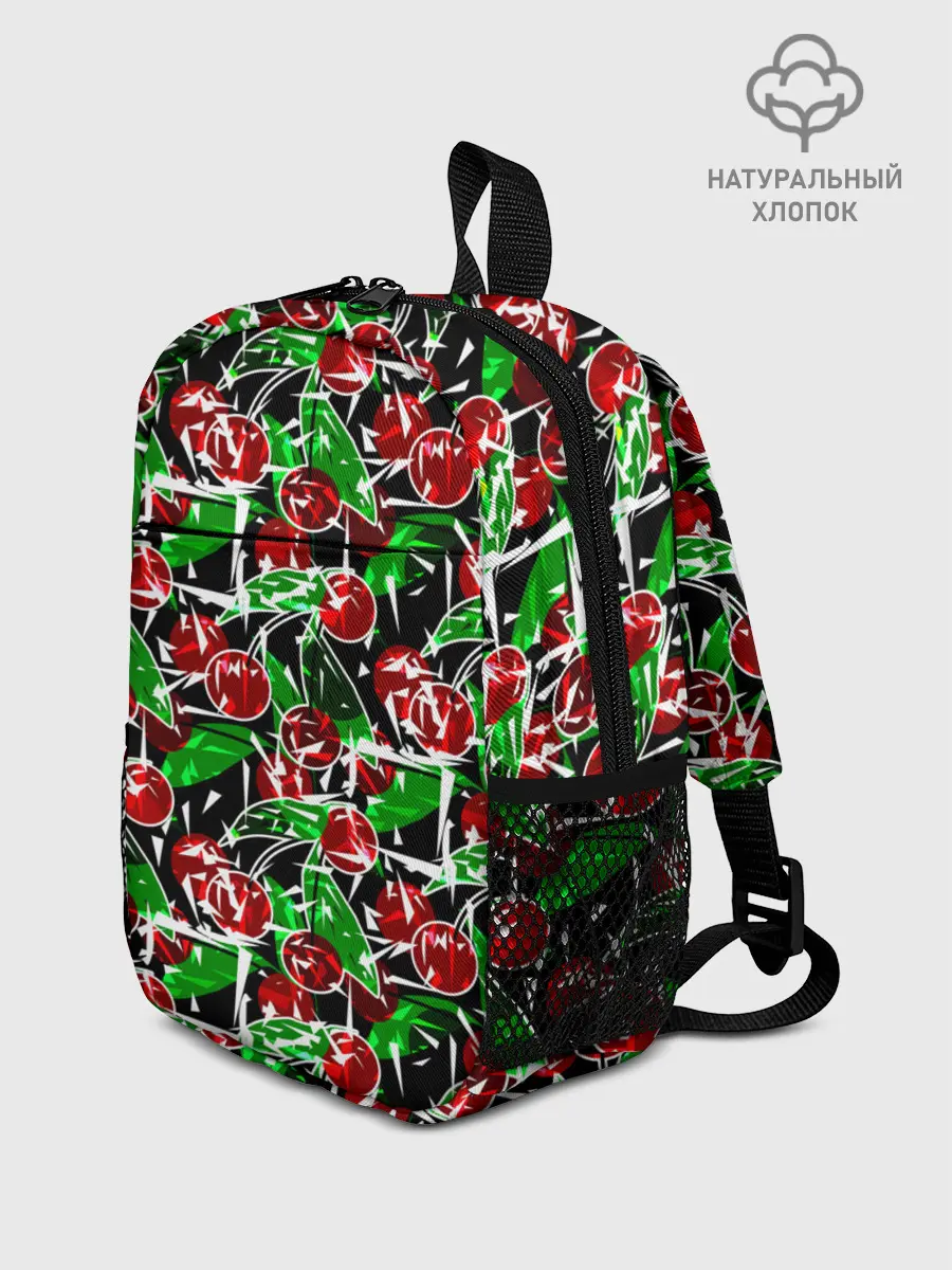 Рюкзак детский / Абстрактный узор спелая вишня