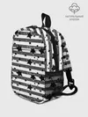 Рюкзак детский / Черно-белый полосатый узор