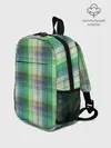 Рюкзак детский / Зеленый клетчатый узор