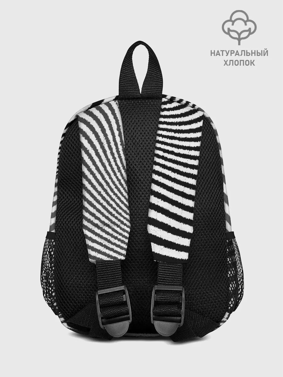 Рюкзак детский / Черно белый мозаичный узор