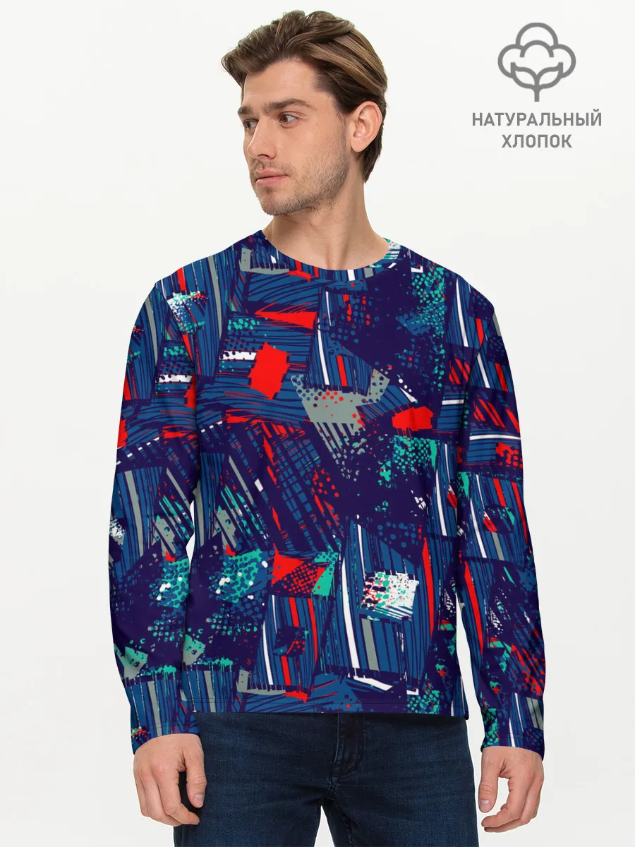 Мужской лонгслив базовый / Спортивный стиль