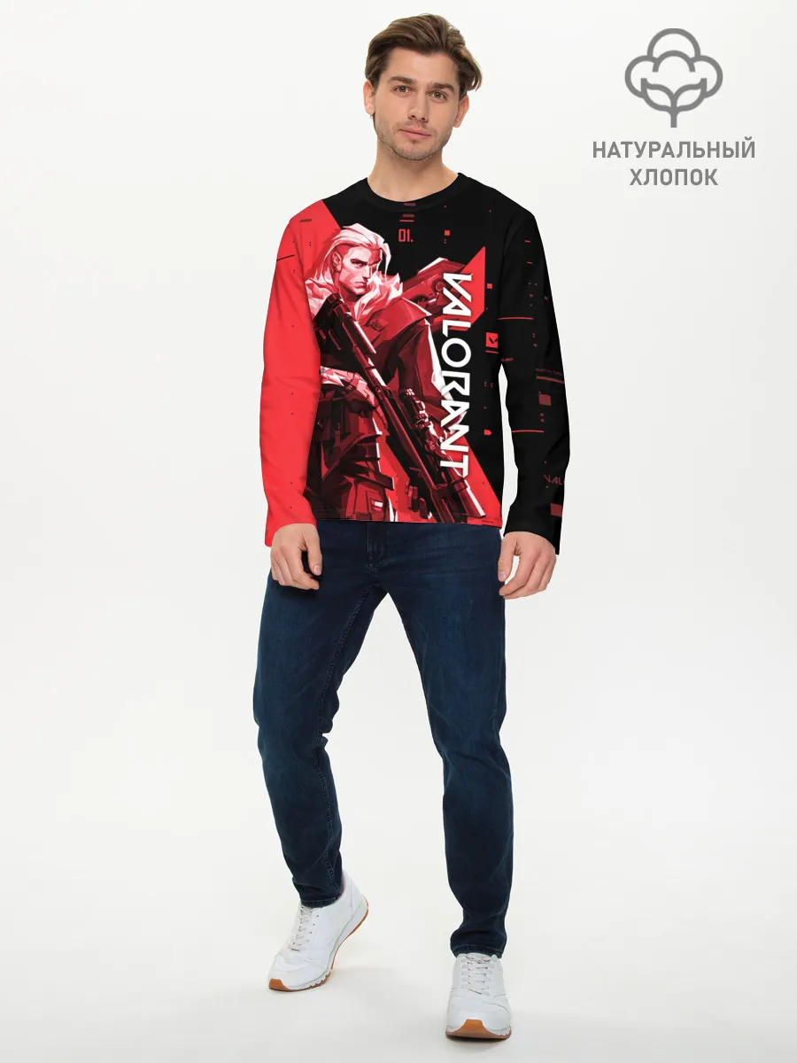 Мужской лонгслив базовый / VALORANT