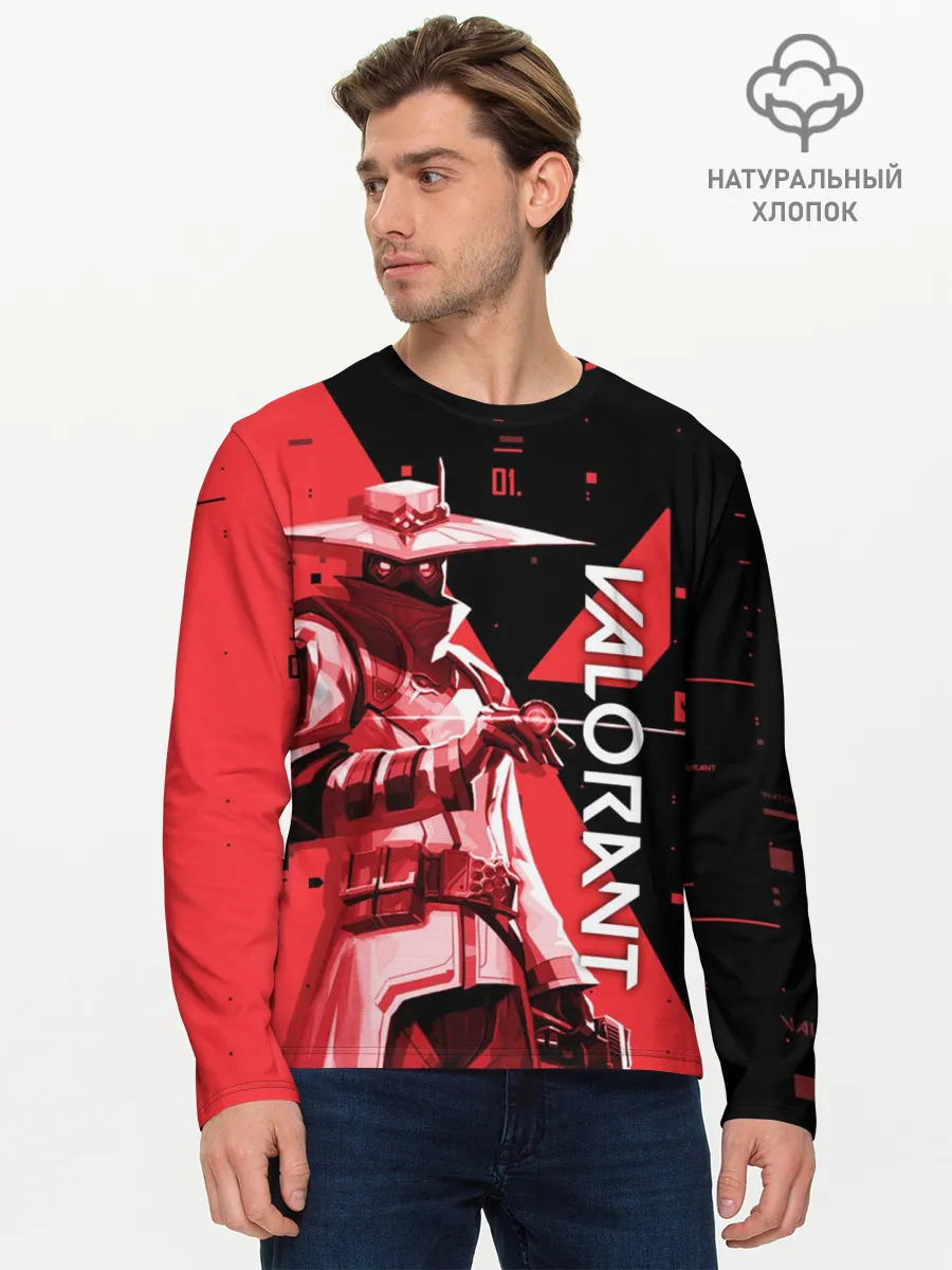 Мужской лонгслив базовый / VALORANT