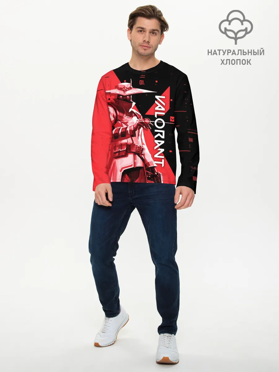 Мужской лонгслив базовый / VALORANT