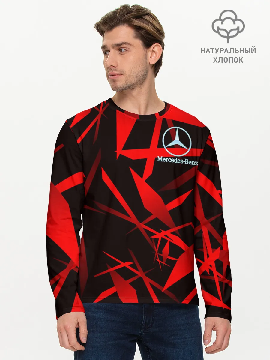 Мужской лонгслив базовый / Mercedes-Benz