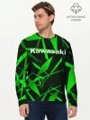 Мужской лонгслив базовый / Kawasaki