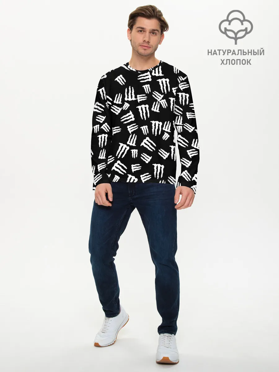 Мужской лонгслив базовый / MONSTER ENERGY