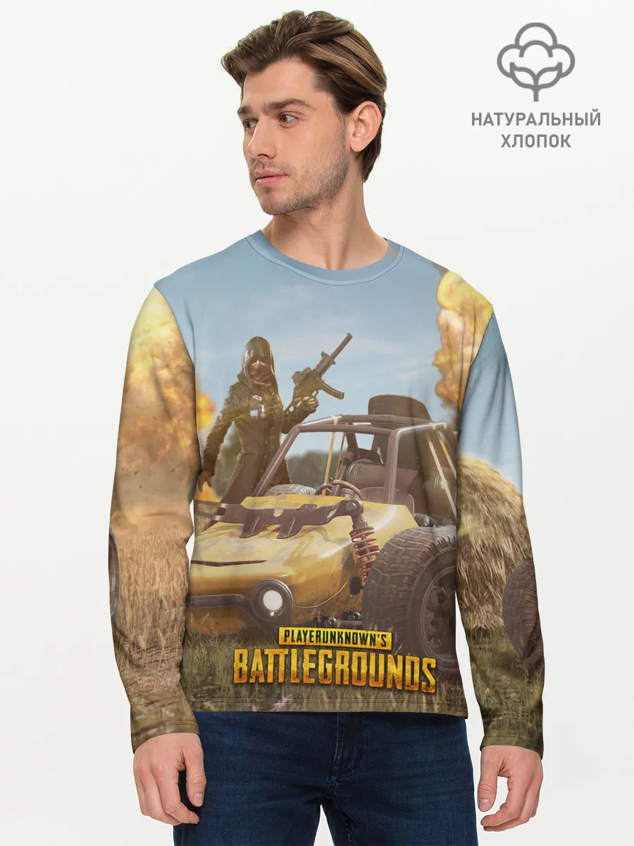 Мужской лонгслив базовый / Pubg Mobile