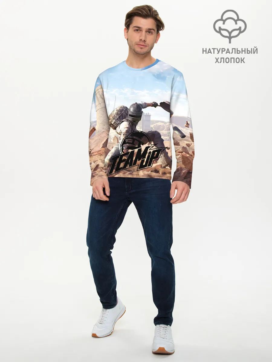 Мужской лонгслив базовый / PUBG