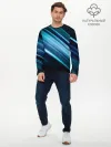 Мужской лонгслив базовый / GEOMETRY STRIPES