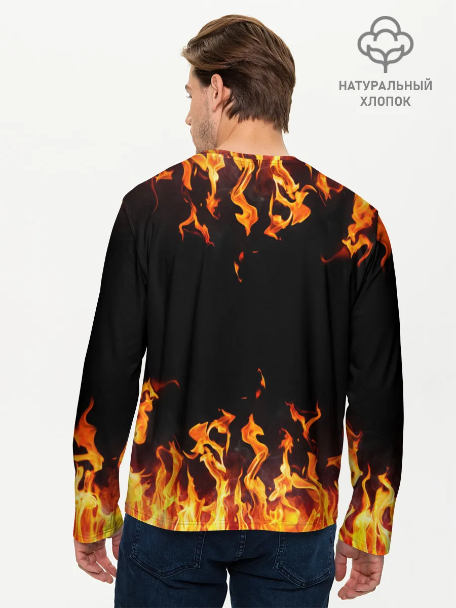 Мужской лонгслив базовый / FIRE | ОГОНЬ
