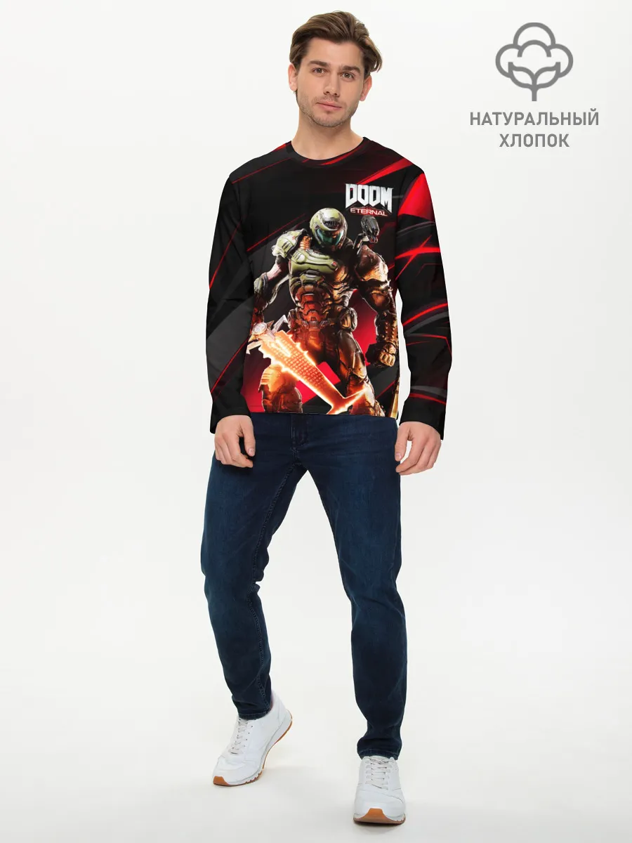 Мужской лонгслив базовый / Doom | Eternal
